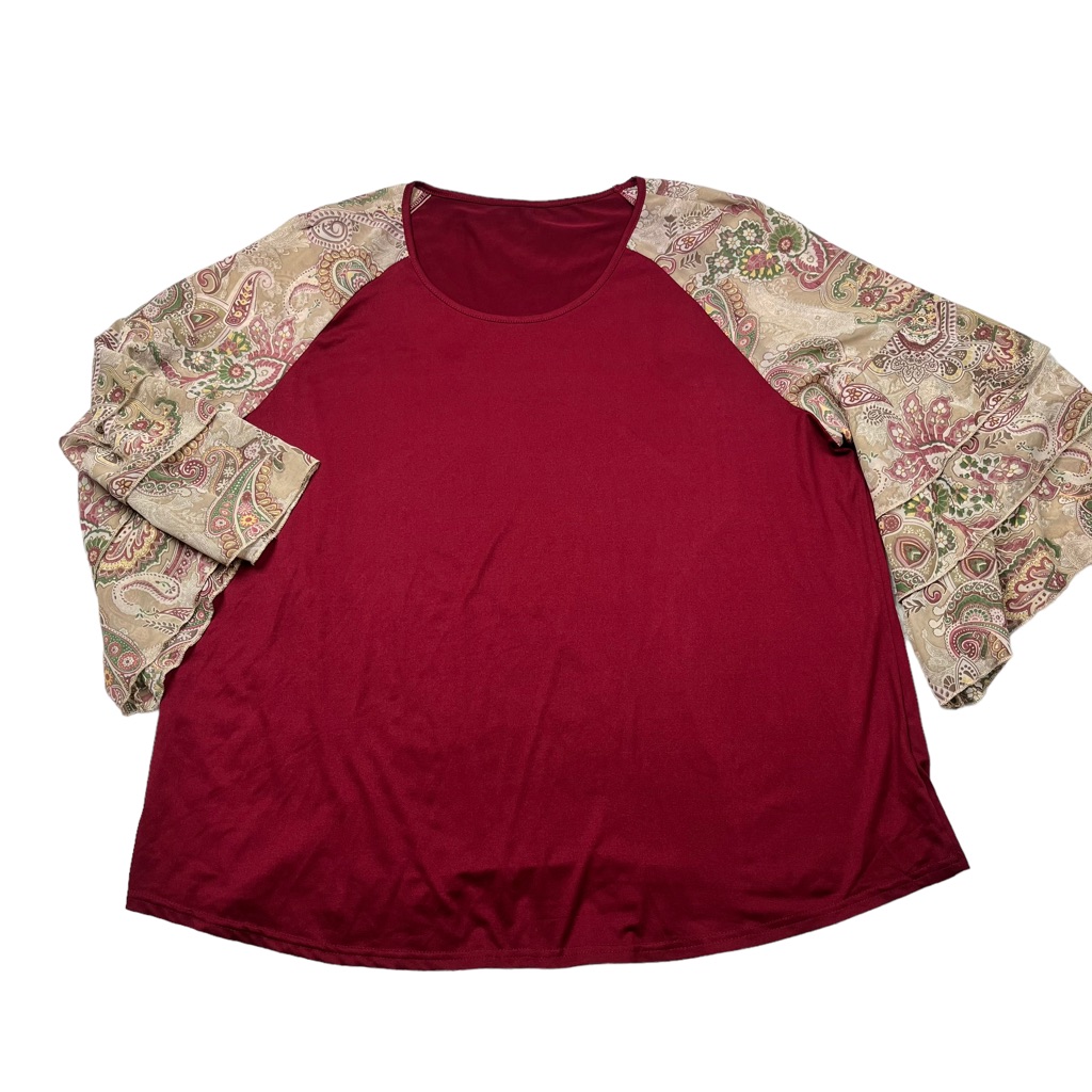 Shein Floral Sleeve Top